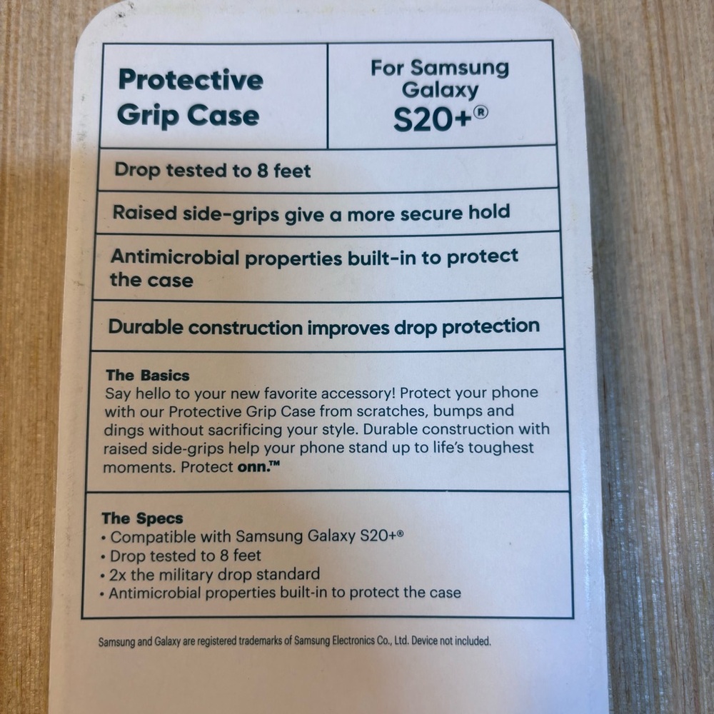 Samsung Galaxy S20+ Black Protective Case - Picture 4 of 5
